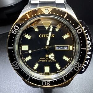 New Citizen Promaster Diver NY0125-83E Automatic Black Dial Men’s Watch NWT  #32